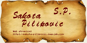 Šakota Pilipović vizit kartica